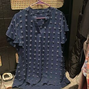 Blue blouse, worn once, like new.